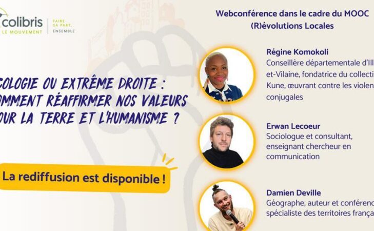 WEB-CONFERENCE : « Écologie ou extrême droite : réaffirmer nos valeurs »